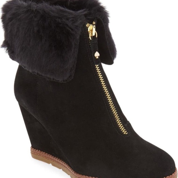 kate spade Shoes - KATE SPADE ♠️ NWOT! Stasia Faux Fur Bootie 🌟♠️